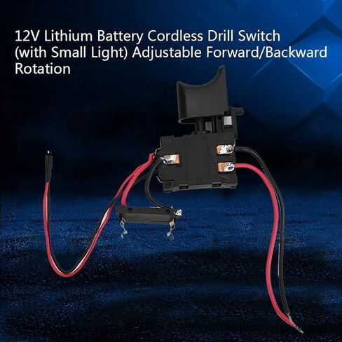 Cordless Drill Trigger Switch, 7.2 V-24 V Lithium Battery Drill Speed Control Drill Switch Replacement with Small Light Electric Drill Switch Drill Press Switch for Electric Hand Drill in Saudi Arabia
