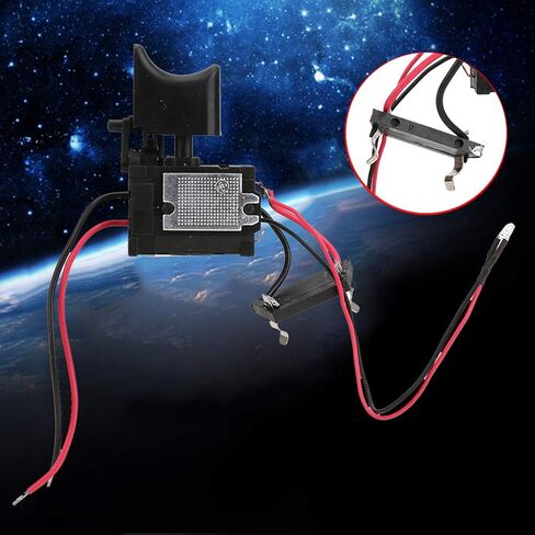 Cordless Drill Trigger Switch, 7.2 V-24 V Lithium Battery Drill Speed Control Drill Switch Replacement with Small Light Electric Drill Switch Drill Press Switch for Electric Hand Drill in Saudi Arabia