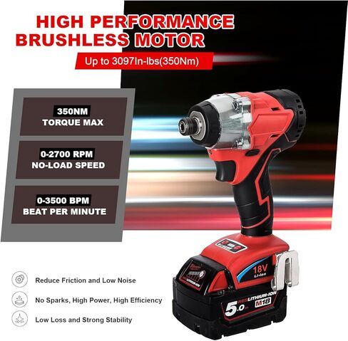 يكس-بر مثقاب كهربائي لاسلكي يعمل بالطاقة من ميلووكي 18 فولت ليثيوم ايون، عزم دوران 3097 انش، ادوات مثقاب صغير بدون فرشاة لتحسين المنزل (الأداة فقط) in Kuwait