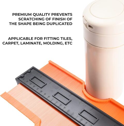 مجموعة أدوات قياس محيط الجسم من تولزيلا - قفل 25.4 سم، مثالية لأعمال النجارة والأرضيات والبلاط والخربشات والنجارة والمشروعات اليدوية المتنوعة in Kuwait