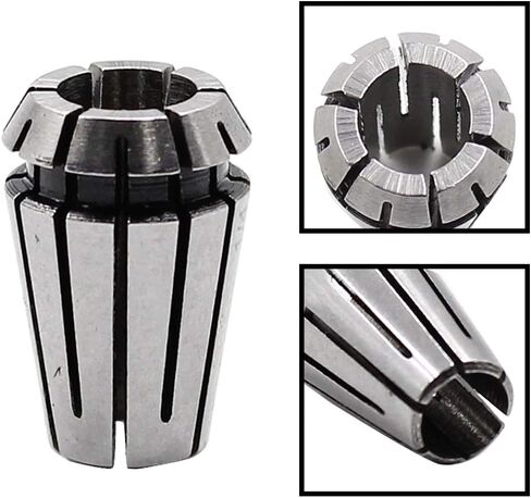 توهيا حلقة زنبركية ER11 مقاس 1/4 انش، ظرف حلقة ER11 عالي الدقة لالة النقش سي ان سي واداة مخرطة الطحن - عبوة من قطعتين in Kuwait