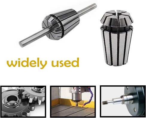 توهيا حلقة زنبركية ER11 مقاس 1/4 انش، ظرف حلقة ER11 عالي الدقة لالة النقش سي ان سي واداة مخرطة الطحن - عبوة من قطعتين in Kuwait