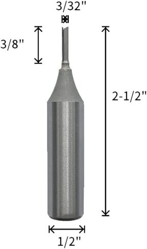 لقم توجيه مستقيمة من CO-CUTTNER إدراج من الكربيد الصلب مع ساق 1/4 بوصة، وقطر 1/8 بوصة لأجهزة التوجيه التي تشق الحز من الدرجة الصناعية in Kuwait