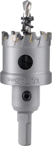 Anfrere TCT 3/8 بوصة منشار ثقب للمعادن الصلبة، منشار قطع كربيد TCT شديد التحمل مع لقمة ثقب مركزية وساق SDS ومفتاح ربط على شكل حرف L للفولاذ المقاوم للصدأ والحديد والألومنيوم والسبائك والبلاستيك in Kuwait