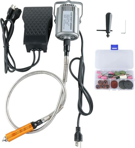 1/4" HP Flex Shaft Grinder, Multi-function 780W Flex Shaft Rotary Tool 23000 RPM Repair Kit with Foot Pedal Control (780W) in Saudi Arabia