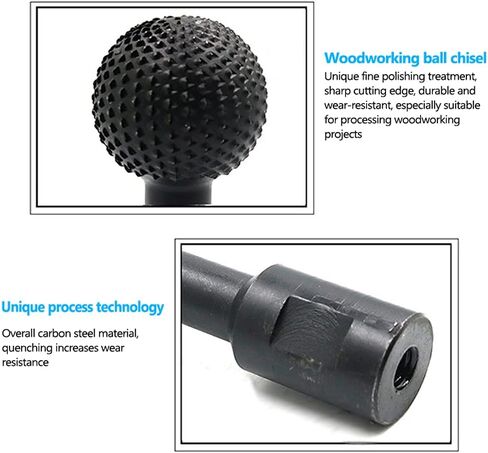 رأس طحن دوار من Jiaroutk Sphere، رأس طحن لتلميع الخشب وتلميع الحفر ورأس طحن الكرة لطاحونة زاوية 100/115/125 (14 مم) in Kuwait