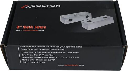 كولتون للأدوات الصناعية 51320 | زوج قياسي من الفك الملزمة المصنوعة من الألومنيوم مقاس 6 × 2 بوصة (6-1/8 × 2 × 2) in Kuwait