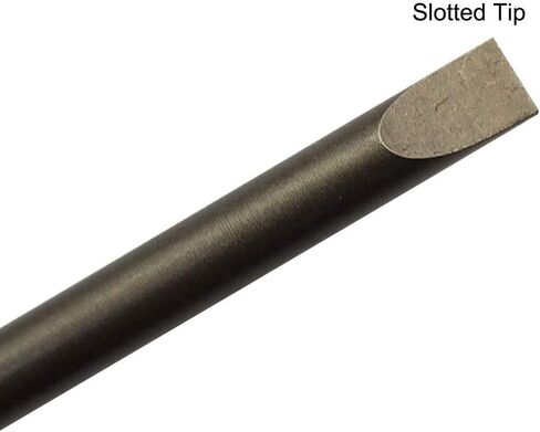 10Pcs Flat Head Screwdriver Bits 6mm / 0.24inch Magnetic Slotted Tip Screwdriver Bits 1/4inch Hex Shank 3inch Long in Saudi Arabia