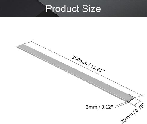 Utoolmart HSS مخرطة أداة بت 3 مللي متر x 20 مللي متر x 300 مللي متر مخرطة مربعة تحول أداة الفراغات عالية السرعة الصلب مستطيلة يطير القاطع مطحنة فارغة 1 قطعة in Saudi Arabia