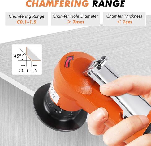 الة شطب هوائية صغيرة محمولة باليد تعمل بالهواء المضغوط 1/4 انش 45 درجة in Kuwait