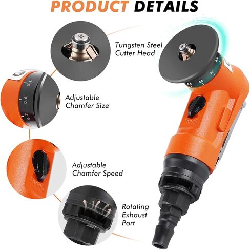 الة شطب هوائية صغيرة محمولة باليد تعمل بالهواء المضغوط 1/4 انش 45 درجة in Kuwait