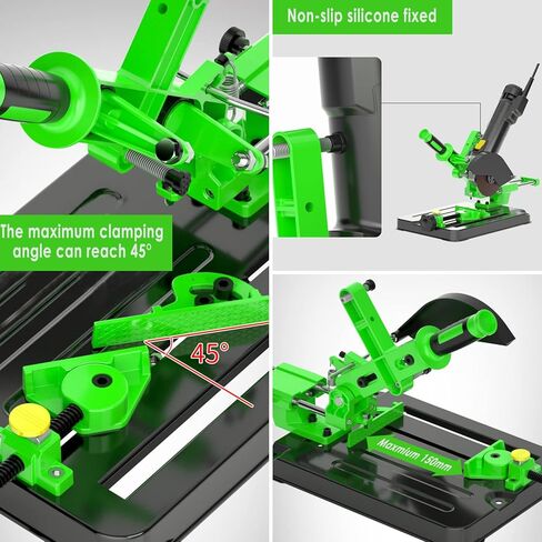 WerkWeit Angle Grinder Stand Universal Fixed Angle Grinder Holder 45 Degree Clamp Angle Grinder Bracket with Slide Handle Adjustable Grinder Holder for 100-125 Angle Grinder Support in Kuwait