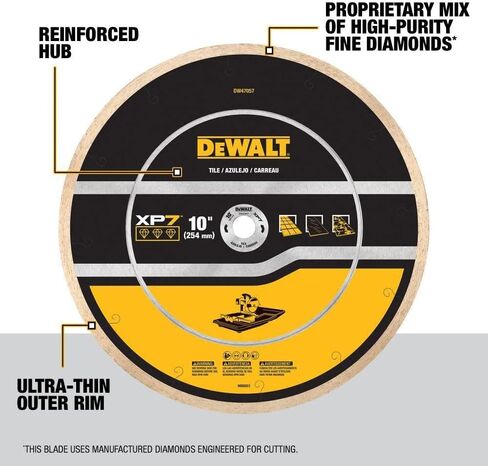 Dewalt DW47057 10 in. XP7 Tile Diamond Blades in Saudi Arabia