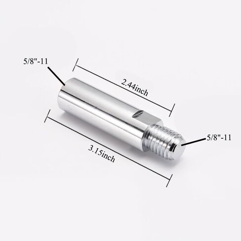 ملحق مطحنة الزوايا 5/8 بوصة - 11 مجموعة عمود تمديد خيط توصيل محول تلميع السيارة بقضيب دوار مكون من 3 قطع، 3.1 بوصة، 3.9 بوصة، 5.5 بوصة in Kuwait