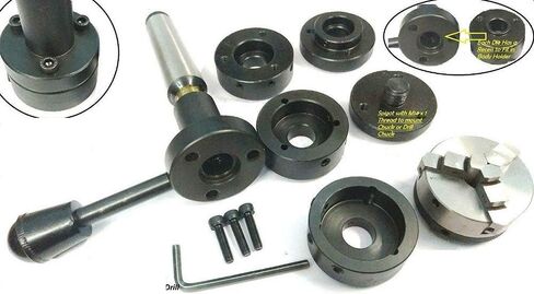 حامل قوالب المخرطة Tailstock 2MT عرقوب - التنصت على الخيوط التوسيع الحفر + ظرف (50 مم) in Kuwait