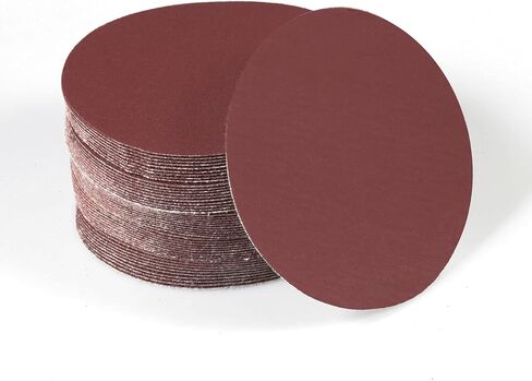 SPEEDWOX 50PCS 4" 60 Grit Sanding Discs, Hook and Loop for Rotary Tools | No Hole Sanding Discs for Drill Grinder Rotary Tools, Wood Metal Paint Sanding in Saudi Arabia