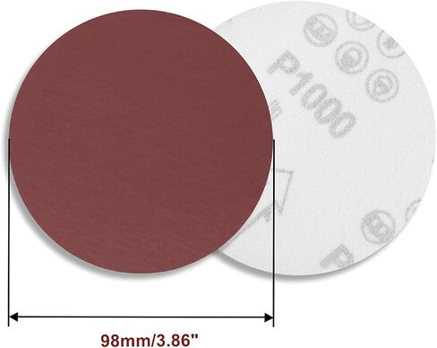 SPEEDWOX 50PCS 4" 60 Grit Sanding Discs, Hook and Loop for Rotary Tools | No Hole Sanding Discs for Drill Grinder Rotary Tools, Wood Metal Paint Sanding in Saudi Arabia