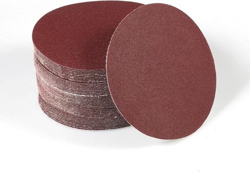 SPEEDWOX 50PCS 4" 60 Grit Sanding Discs, Hook and Loop for Rotary Tools | No Hole Sanding Discs for Drill Grinder Rotary Tools, Wood Metal Paint Sanding in Saudi Arabia