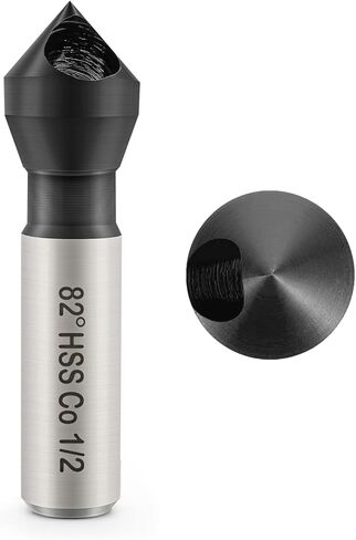 لقمة مثقاب غاطسة، لقمة غاطسة من فولاذ الكوبالت ذات طرف واحد مع لمسة نهائية من طلاء TiAlN للمعادن الصلبة، زاوية نقطة 82 درجة، ساق مستديرة 3/8 بوصة، قطر الجسم 1/2 بوصة in Kuwait