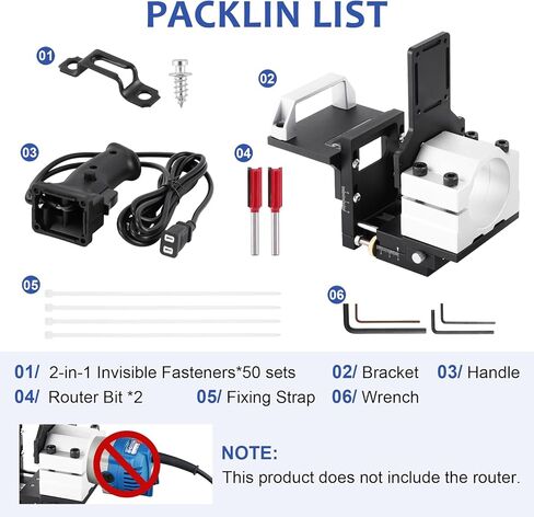 Mortising Jig 2 in 1 Invisible Fastener Slotting Bracket Mortise and Tenon Jig for Router Woodworking Slotting Locator Wood Router Base for Woodworking Furniture Splicing in Kuwait