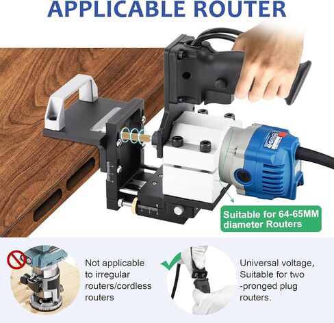 Mortising Jig 2 in 1 Invisible Fastener Slotting Bracket Mortise and Tenon Jig for Router Woodworking Slotting Locator Wood Router Base for Woodworking Furniture Splicing in Kuwait