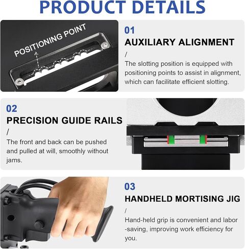 Mortising Jig 2 in 1 Invisible Fastener Slotting Bracket Mortise and Tenon Jig for Router Woodworking Slotting Locator Wood Router Base for Woodworking Furniture Splicing in Kuwait