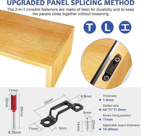 Mortising Jig 2 in 1 Invisible Fastener Slotting Bracket Mortise and Tenon Jig for Router Woodworking Slotting Locator Wood Router Base for Woodworking Furniture Splicing in Kuwait
