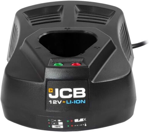 JCB Tools - 12 فولت لاسلكي مدمج مثقاب أداة طاقة - 2 × 1.5 أمبير شاحن وبطاريات - لتحسين المنزل ومجموعات الأدوات والحفر والمفك الكهربائي (JCB-12DD-15) in Saudi Arabia