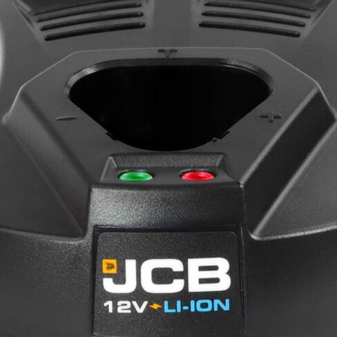 JCB Tools - 12 فولت لاسلكي مدمج مثقاب أداة طاقة - 2 × 1.5 أمبير شاحن وبطاريات - لتحسين المنزل ومجموعات الأدوات والحفر والمفك الكهربائي (JCB-12DD-15) in Saudi Arabia