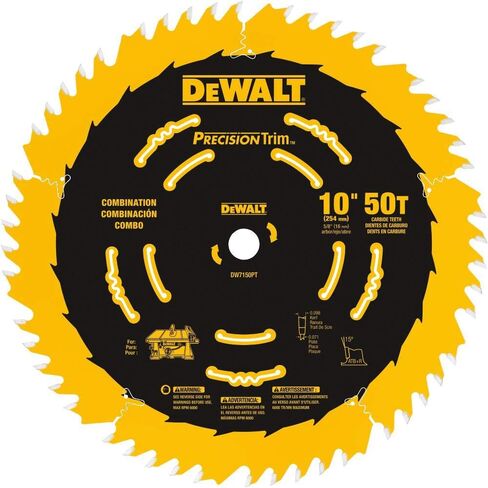 شفرة منشار خليط ATB من DEWALT DW7150PT مقاس 25.4 سم مع 50 سن in Saudi Arabia