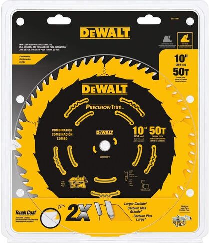 شفرة منشار خليط ATB من DEWALT DW7150PT مقاس 25.4 سم مع 50 سن in Saudi Arabia
