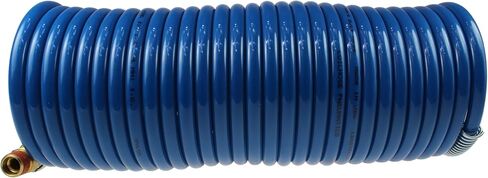 Coilhose Pneumatics S38-25B Stowaway Heavy Duty Nylon Coiled Air Hose, 3/8-Inch ID, 25-Foot Length with (2) 3/8-Inch MPT Swivel Fittings in Saudi Arabia