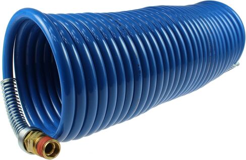 Coilhose Pneumatics S38-25B Stowaway Heavy Duty Nylon Coiled Air Hose, 3/8-Inch ID, 25-Foot Length with (2) 3/8-Inch MPT Swivel Fittings in Saudi Arabia