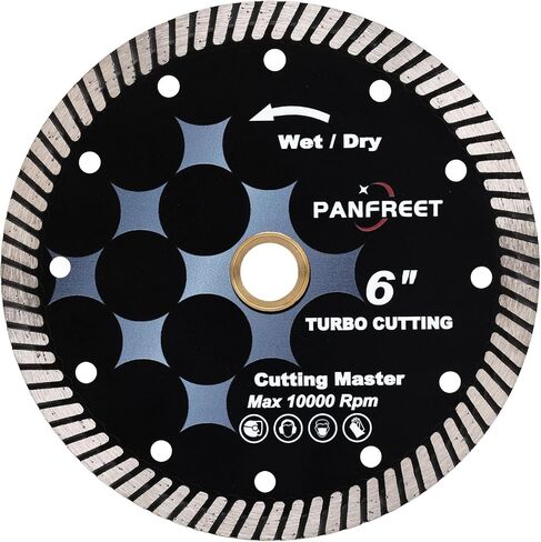 5Pcs PANFEEET Granite Turbo Blade 6 ",Diamond Saw Blade for Granite in Saudi Arabia