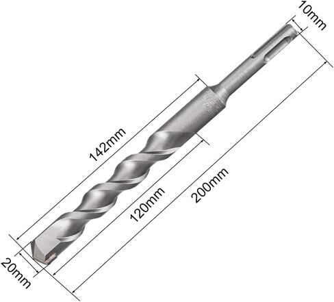 uxcell Masonry Drill Bit 12mm x 160mm Carbide Tipped Rotary Hammer Bit 9mm Round Shank for Impact Drill in Saudi Arabia