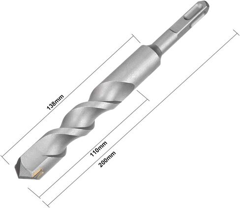 uxcell Masonry Drill Bit 12mm x 160mm Carbide Tipped Rotary Hammer Bit 9mm Round Shank for Impact Drill in Saudi Arabia