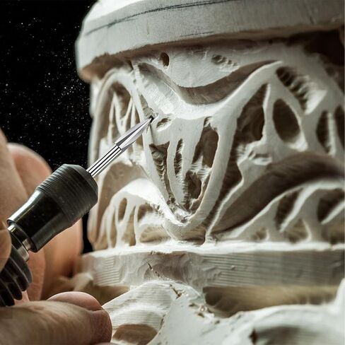 Wood Carving Tools Drill Bits Set, 5 PCS HSS Engraving Drill Accessories Bit Wood Crafts Grinding Woodworking Tool 1/8"Shank for DIY Carving Drilling, Grooving, Rotary Tools in Kuwait