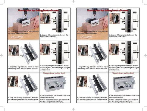 خطاف تعليق ذاتي مركز من كي كويت، مزود بدليل التنقيط الاحترافي مع 6 بطانات، عرض قابل للتعديل، مجموعة أدوات تعليق خشبية in Kuwait