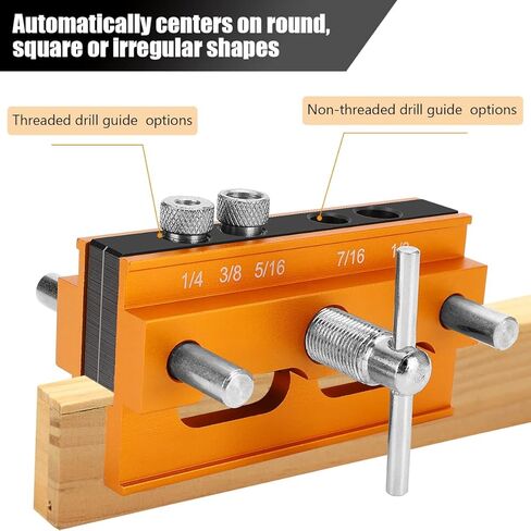 خطاف تعليق ذاتي مركز من كي كويت، مزود بدليل التنقيط الاحترافي مع 6 بطانات، عرض قابل للتعديل، مجموعة أدوات تعليق خشبية in Kuwait