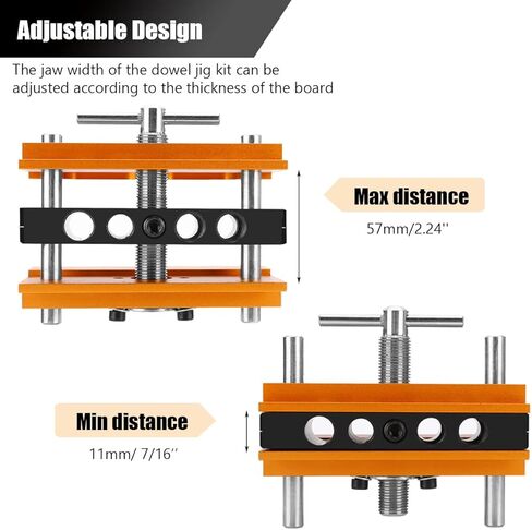 خطاف تعليق ذاتي مركز من كي كويت، مزود بدليل التنقيط الاحترافي مع 6 بطانات، عرض قابل للتعديل، مجموعة أدوات تعليق خشبية in Kuwait