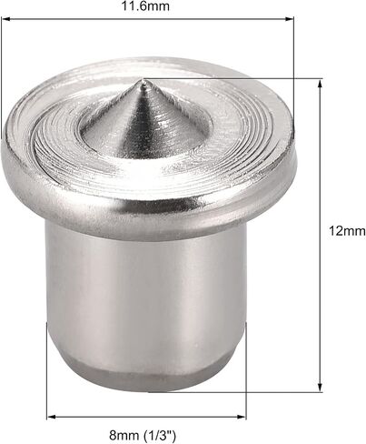 uxcell 5/16 Drill Center for Dowel and Tenon Chrome Plated Steel 8mm Woodworking Doweling Centering Transfer Plugs 10 Pcs in Kuwait