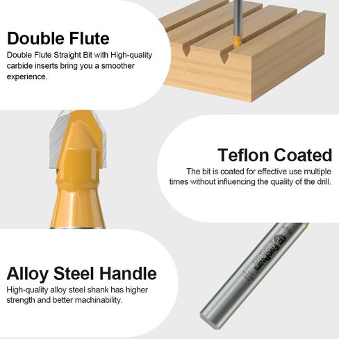FivePears V Groove Router Bit 90 درجة 1/2 بوصة عرقوب، 1 بوصة أقطار القطع، كربيد CNC النقش V راوتر بت لصناعة اللافتات، الحروف، نحت باب النجارة in Saudi Arabia