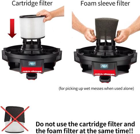 90585 مرشح الأكمام الرغوية VF2001 مرشحات بديلة لمعظم المكانس الكهربائية الرطبة/الجافة من Shop-Vac 5 جالون فما فوق، مقارنة بالجزء رقم 9058500، 4 عبوات in Kuwait