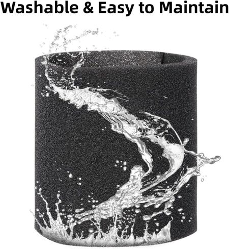 90585 مرشح الأكمام الرغوية VF2001 مرشحات بديلة لمعظم المكانس الكهربائية الرطبة/الجافة من Shop-Vac 5 جالون فما فوق، مقارنة بالجزء رقم 9058500، 4 عبوات in Kuwait