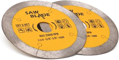 Panfreet 2Pcs/Lot 3-3/8" Super Thin J Slot Diamond Porcelain Tile Cutting Blade in Saudi Arabia