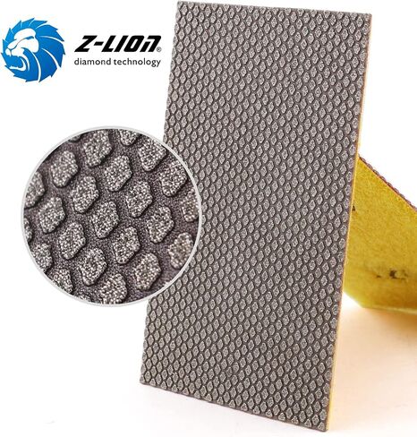 Z-Lion Diamond Abrasive Paper Sheets Diamond Sandpaper Nylon Back for Sanding Stone Glass Ceramic(4pcs/Set) in Saudi Arabia