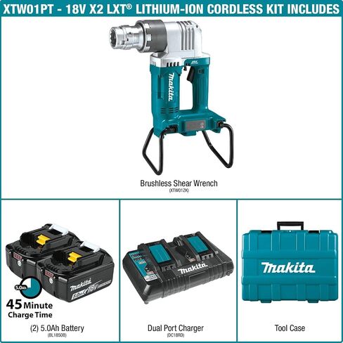 ماكيتا XTW01PT 18V X2 LXT® Lithium-Ion (36V) طقم مفتاح القص اللاسلكي بدون فرش (5.0Ah) in Saudi Arabia