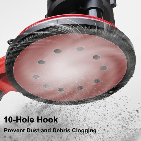 10 قطع أقراص صنفرة مقاس 9 بوصة/225 مم، 80 حبيبة 10 فتحات بخطاف وحلقة أقراص صنفرة لصنفرة الحوائط الجافة in Kuwait