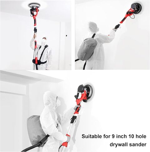 10 قطع أقراص صنفرة مقاس 9 بوصة/225 مم، 80 حبيبة 10 فتحات بخطاف وحلقة أقراص صنفرة لصنفرة الحوائط الجافة in Kuwait