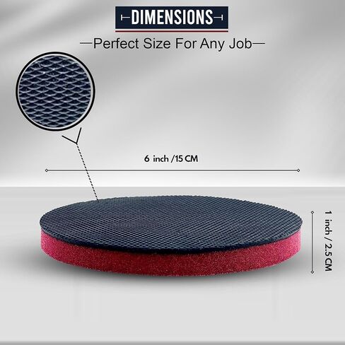 وسادة بار طين من باكس، وسادة طين متوسطة الجودة للتفصيل التلقائي، قرص طين سطحي ممتاز قطعة واحدة، وسادة شريط طين صناعي مداري مقاس 6 بوصات ووسادة طين تلميع للتفصيل التلقائي in Kuwait